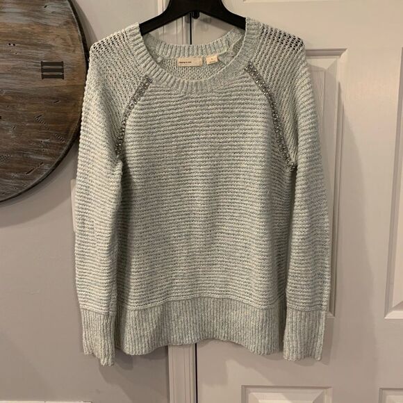 Anthropologie Sleeping on Snow Crystal Sweater S - Picture 1 of 3